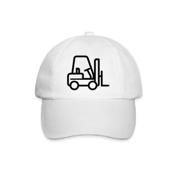 Gabelstapler - Baseballkappe - Weiß/Weiß - Vorne