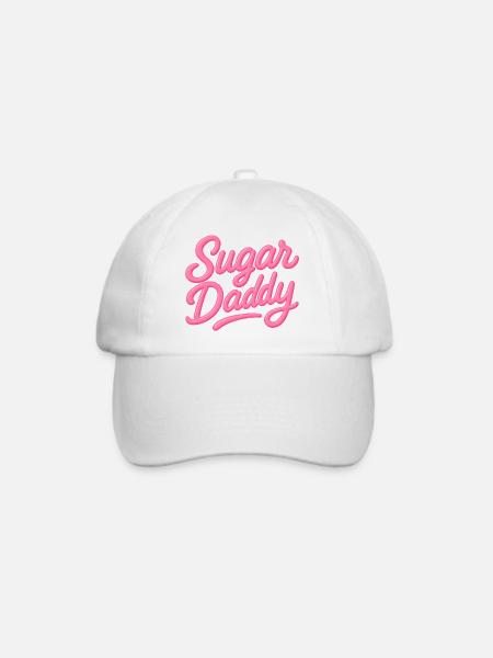 Sugar Daddy – Candy Pink Tippfehler - Baseballkappe - Weiß/Weiß
