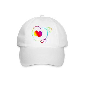 Trickster Yum Rainbow - Baseballkappe - Weiß/Weiß - Vorne