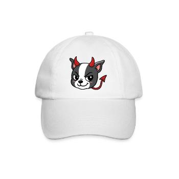 Boston – Teufel - Baseballkappe - Weiß/Weiß - Vorne