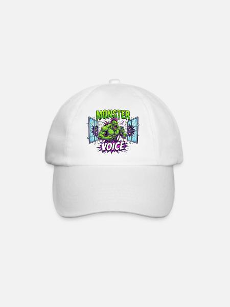 Monster Voice Rocker - Baseballkappe - Weiß/Weiß
