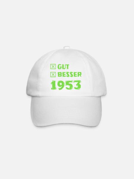 Besser 1953 - Baseballkappe - Weiß/Weiß