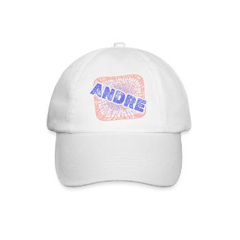 Kollege Andre - Baseballkappe - Weiß/Weiß - Vorne