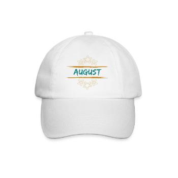 August August - Baseballkappe - Weiß/Weiß - Vorne