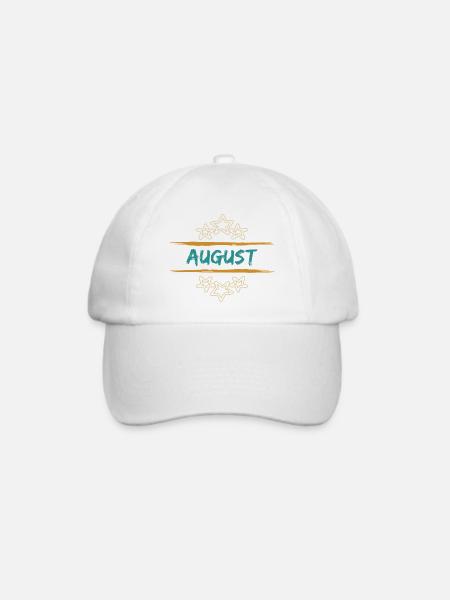 August August - Baseballkappe - Weiß/Weiß
