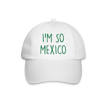 Mexico Mexiko - Baseballkappe - Weiß/Weiß - Vorne