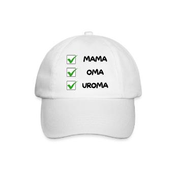 UROMA Checkliste - Baseballkappe - Weiß/Weiß - Vorne