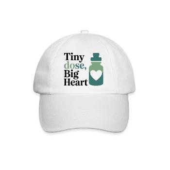 Homöopathie Tiny Dose Big Heart Professional Gear - Baseballkappe - Weiß/Weiß - Vorne