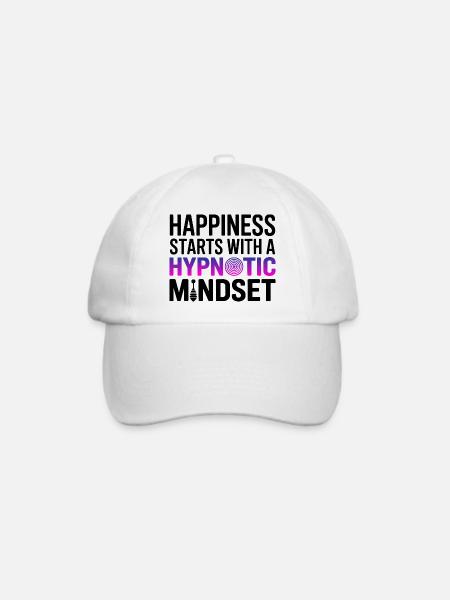 Hypnotiseur-Glücks-Hypnotis-Psycho-Mindset-Profi - Baseballkappe - Weiß/Weiß