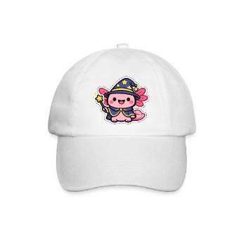 Sternenzauber axolotl Magier - Baseballkappe - Weiß/Weiß - Vorne