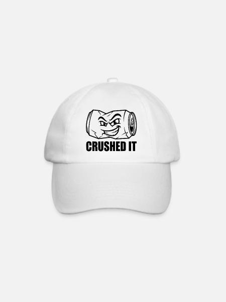 Crushed It - Graffiti Dose - Baseballkappe - Weiß/Weiß