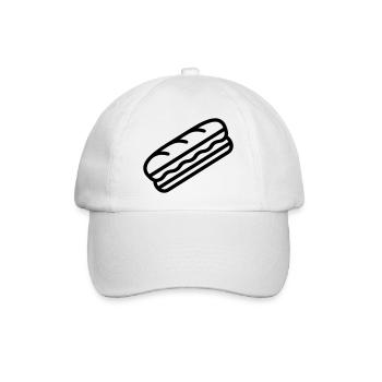 Sandwich - Baseballkappe - Weiß/Weiß - Vorne