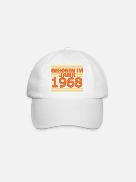 1968 - Baseballkappe - Weiß/Weiß