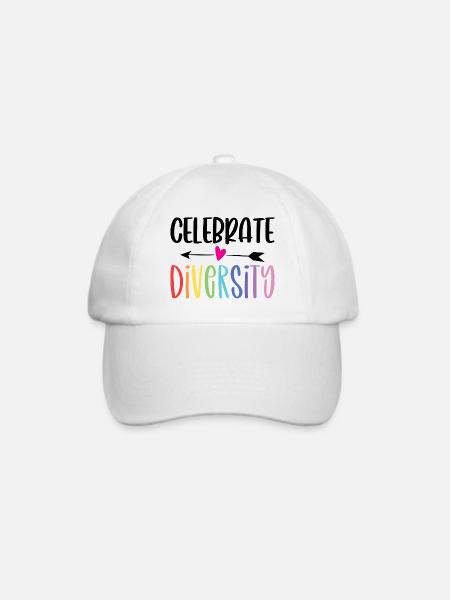 LGBT-Pride-Monat – Vielfalt feiern - Baseballkappe - Weiß/Weiß
