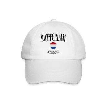 Souvenir Rotterdam, elegantes Design Rotterdam - Baseballkappe - Weiß/Weiß - Vorne