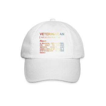 Tierarzt Bedeutung - Baseballkappe - Weiß/Weiß - Vorne
