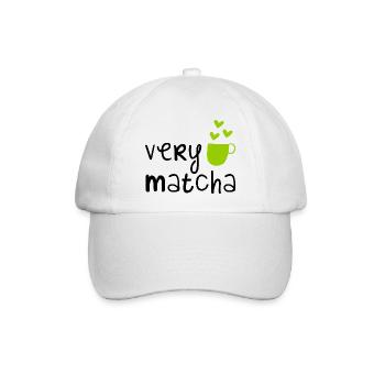 VeryMatcha - Baseballkappe - Weiß/Weiß - Vorne