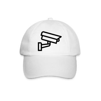 Kamera - Baseballkappe - Weiß/Weiß - Vorne