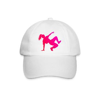 Hip-Hop-Tanz Geschenkidee für die Hip-Hop-Tänzerin - Baseballkappe - Weiß/Weiß - Vorne