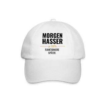 Zu 100% – Mein Statement - Baseballkappe - Weiß/Weiß - Vorne