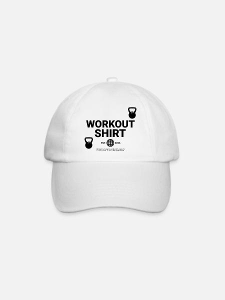 Workout Shirt - Baseballkappe - Weiß/Weiß