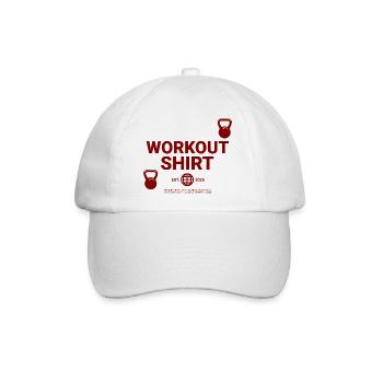 Workout Shirt - Baseballkappe - Weiß/Weiß - Vorne
