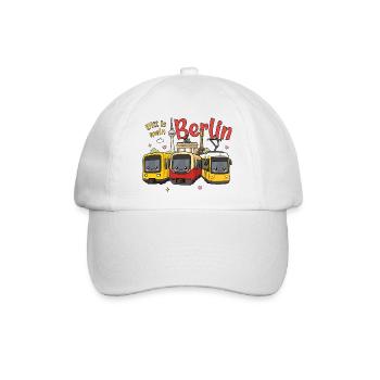 Ditt is mein Berlin - Baseballkappe - Weiß/Weiß - Vorne