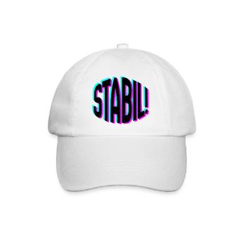 Stabil - Baseballkappe - Weiß/Weiß - Vorne