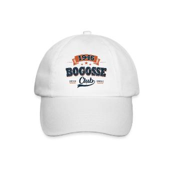 80 Jahre Herrengeschenk 1946 – Bogosse Club - Baseballkappe - Weiß/Weiß - Vorne