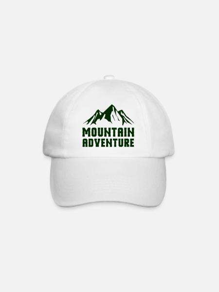 Bergabenteuer Mountain Design - Baseballkappe - Weiß/Weiß