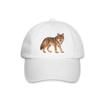 Wolf - Baseballkappe - Weiß/Weiß - Vorne