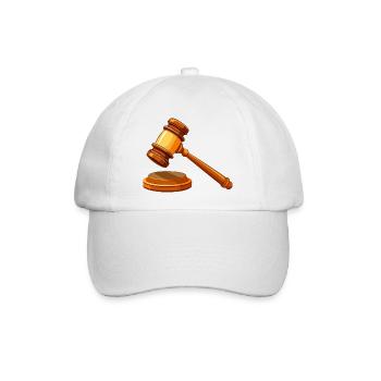 Richter am Gavel Court - Baseballkappe - Weiß/Weiß - Vorne