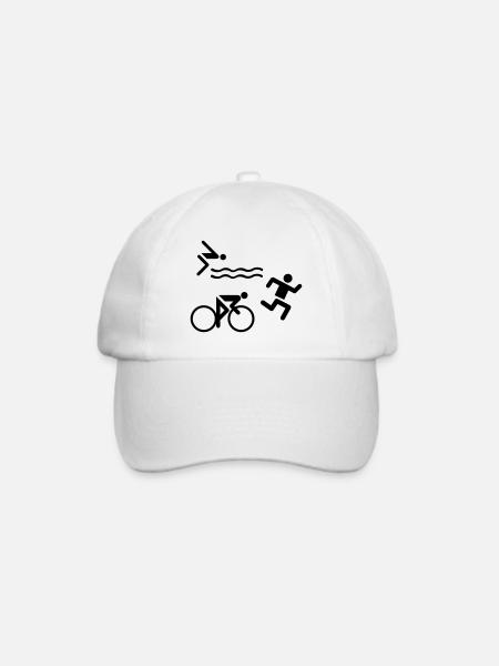 Triathlon - Baseballkappe - Weiß/Weiß