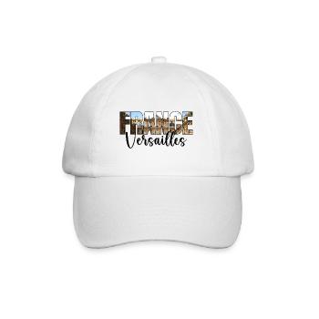 Souvenir Reise Versailles Frankreich - Baseballkappe - Weiß/Weiß - Vorne