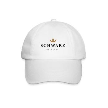 Schwarz - Baseballkappe - Weiß/Weiß - Vorne