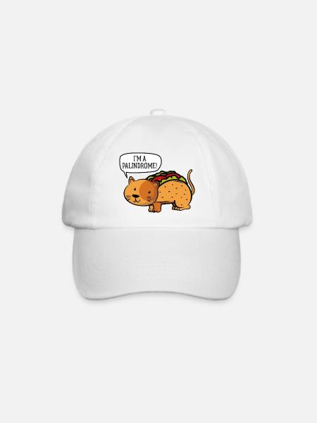 I'm A Palindrome - Baseballkappe - Weiß/Weiß
