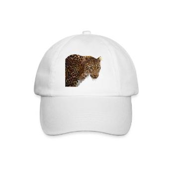 Leopard - Baseballkappe - Weiß/Weiß - Vorne