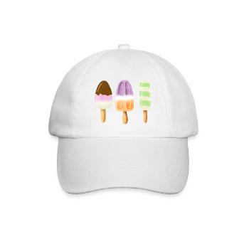 Eis am Stiel - Baseballkappe - Weiß/Weiß - Vorne