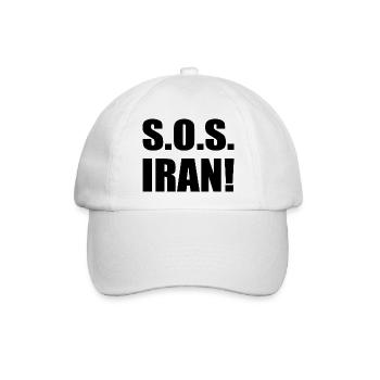 Sos iran - Baseballkappe - Weiß/Weiß - Vorne