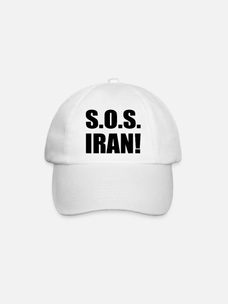 Sos iran - Baseballkappe - Weiß/Weiß