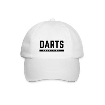 Darts Enthusiast - Baseballkappe - Weiß/Weiß - Vorne