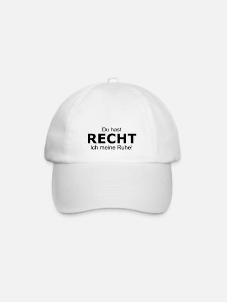 Recht - Baseballkappe - Weiß/Weiß
