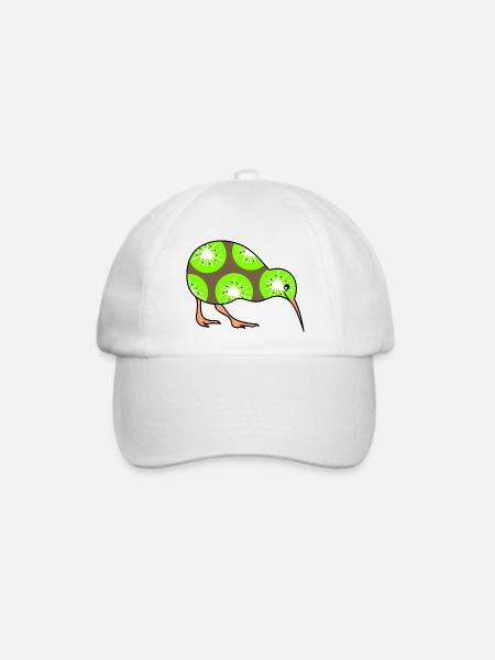 Kiwi (b) - Baseballkappe - Weiß/Weiß