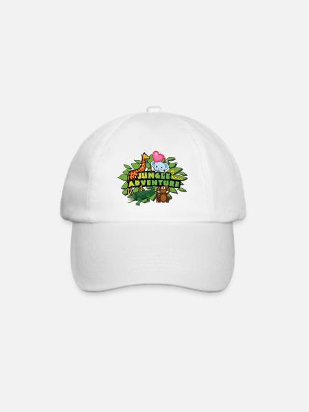 Dschungel Abenteuer - Baseballkappe - Weiß/Weiß