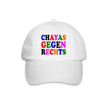 chayas gegen rechts - Baseballkappe - Weiß/Weiß - Vorne