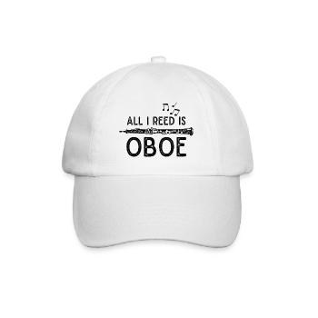 Oboe Oboist Orchester Musiker - Baseballkappe - Weiß/Weiß - Vorne