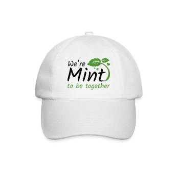 We're Mint To Be Together - Baseballkappe - Weiß/Weiß - Vorne