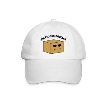 Verdächtiges Paket - Baseballkappe - Weiß/Weiß - Vorne