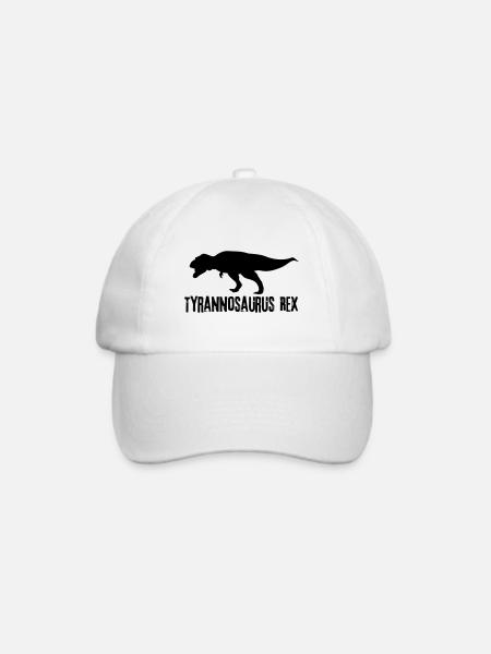 Tyrannosaurus Rex T-Rex Dinosaurier Jurassic Dino - Baseballkappe - Weiß/Weiß