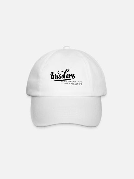 Wisdom - Baseballkappe - Weiß/Weiß